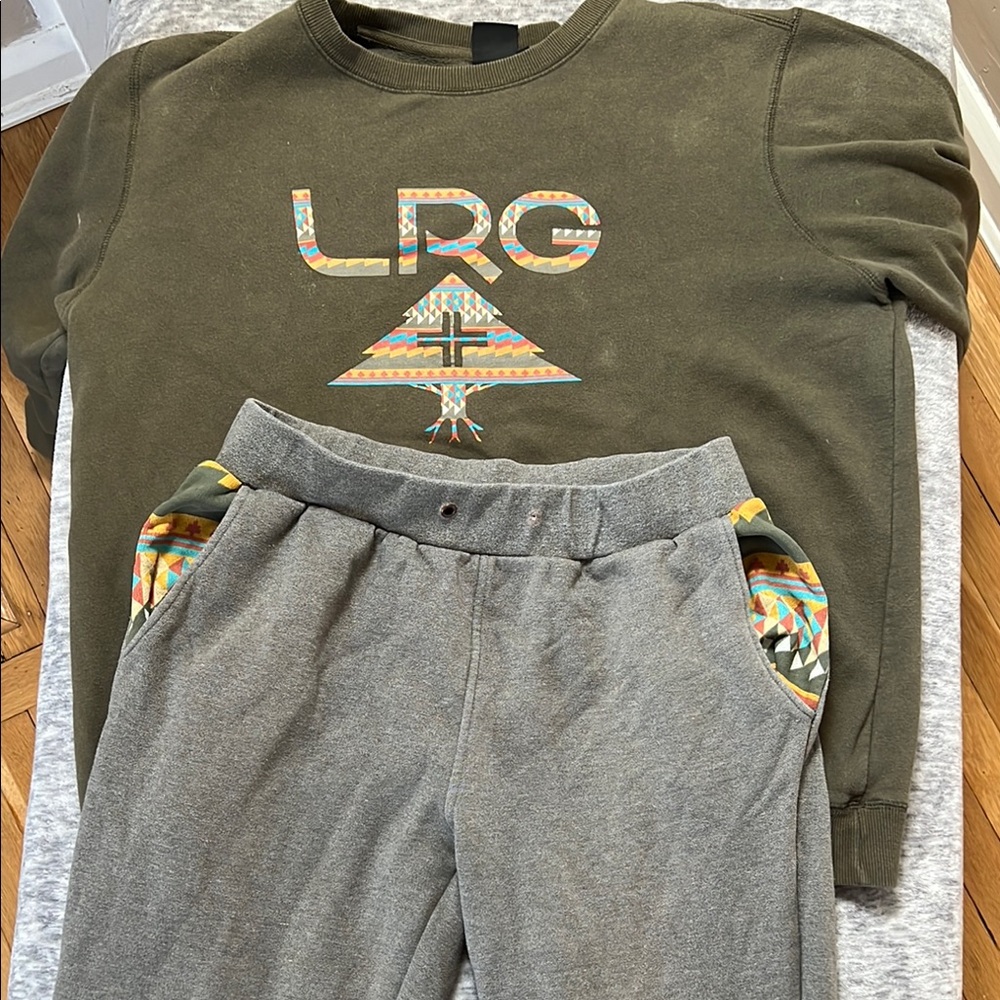 LRG Green/Gray Sweatpants